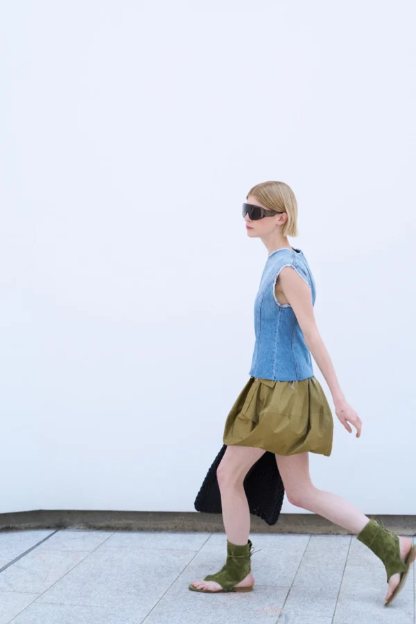 Popeline Mini-Skirt