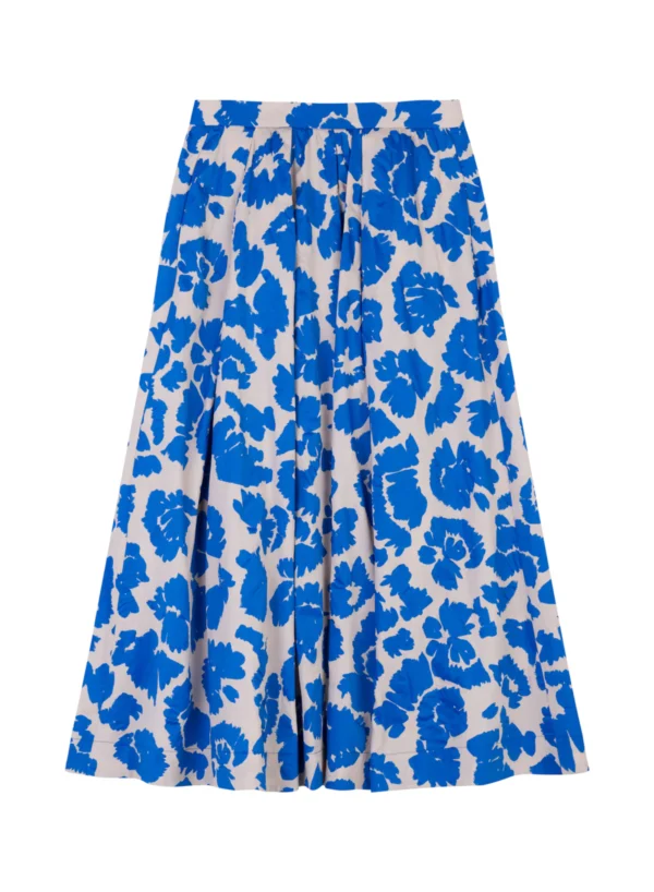 Floral Pleated Midi Skirt - Image 3