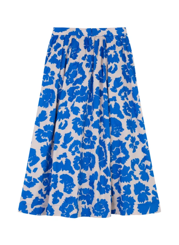 Floral Pleated Midi Skirt - Image 2