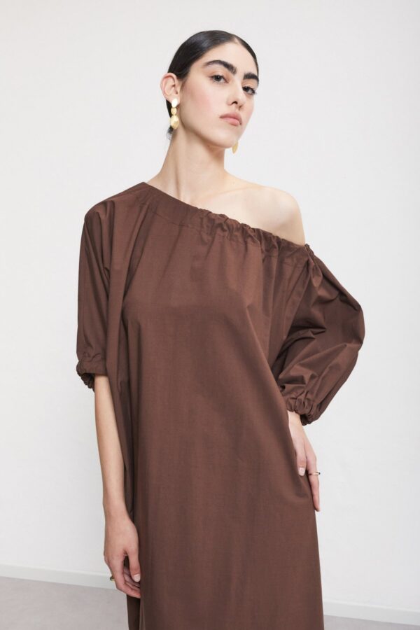Poplin midi dress - Image 4