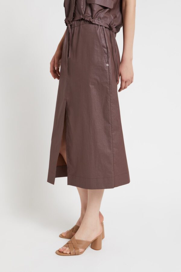 Cotton midi skirt - Image 3