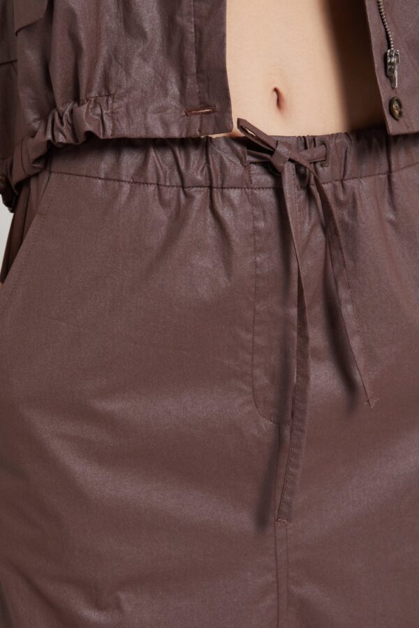Cotton midi skirt - Image 4