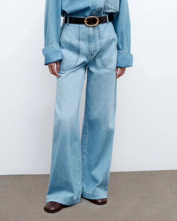 Mecox Beach Pant in Linen Cotton Denim